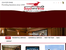 Tablet Screenshot of boydonawire.com